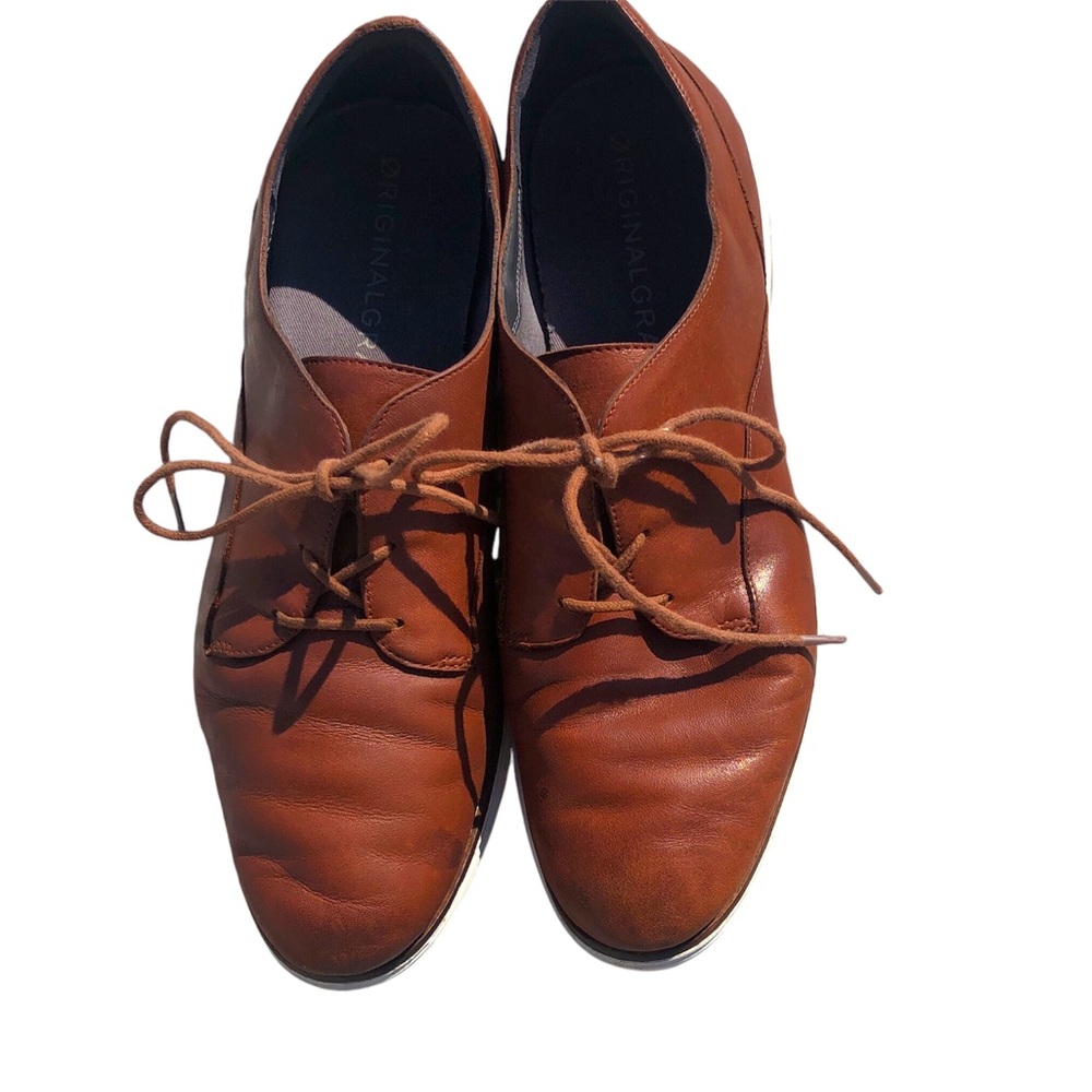 Cole Haan OriginalGrand  Women’s Brown Tan Leather Lace Up Oxfords